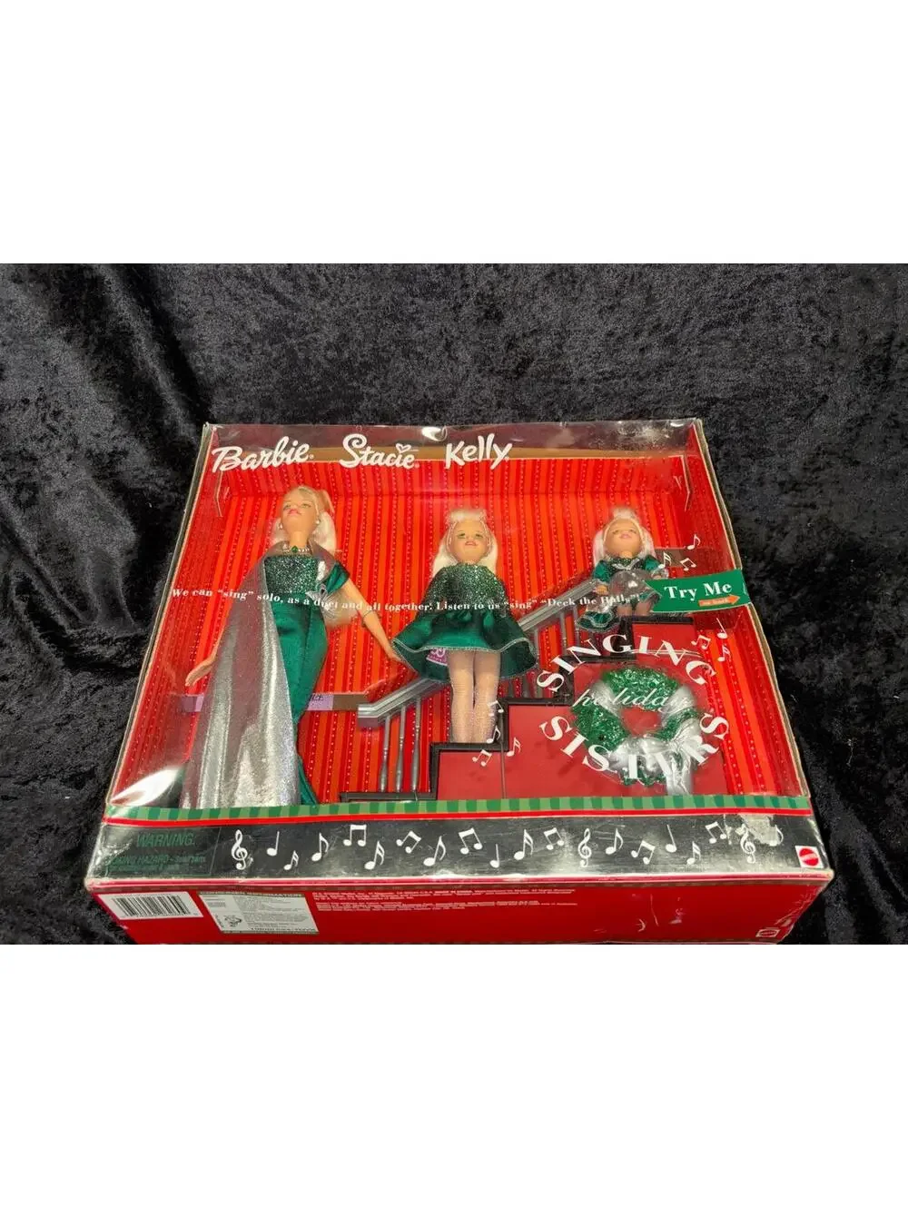 Barbie Singing Holiday Sisters Doll Set 2000 New In Box *Not tested*